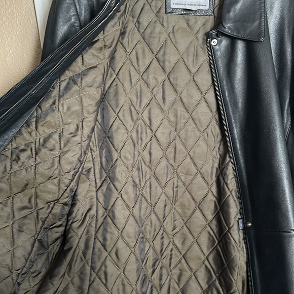 Ladies, black 100% leather size large, arctic river jacket excellent condition - Picture 8 of 10